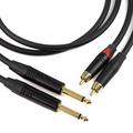 Кабель межблочный 2Jack-2RCA Onetech PRO Interconnect cable with RCA