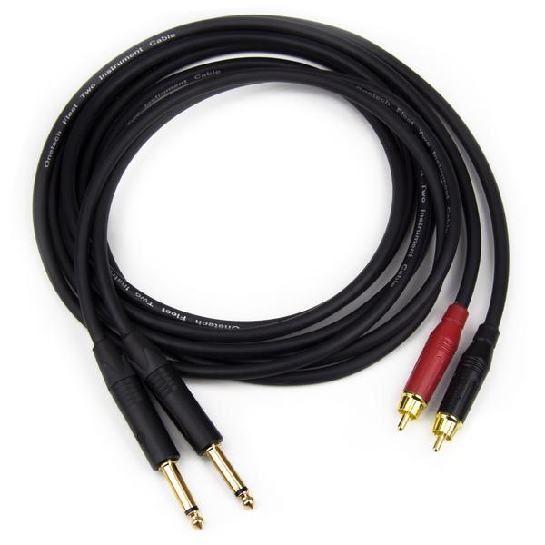 Кабель межблочный 2Jack-2RCA Onetech PRO Interconnect cable with RCA