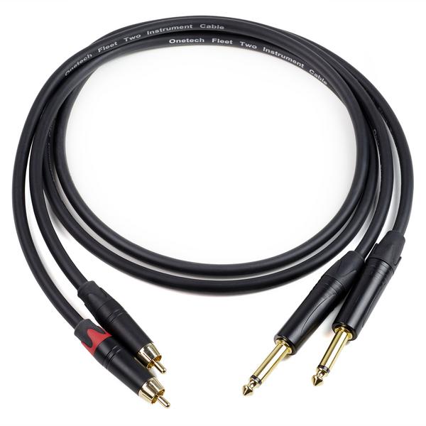 Кабель межблочный 2Jack-2RCA Onetech PRO Interconnect cable with RCA